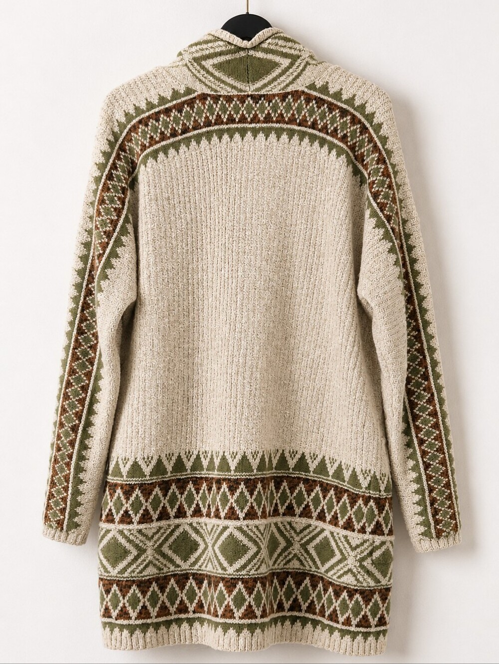 Lucky Brand Southwestern Geometric Long Cardigan Duster Size Large - Picture 3 of 9